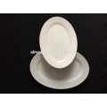 placa de pescado ovalada de porcelana restaurante blanco en diferentes tamaños